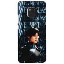 Чехлы Венсдей на Huawei Mate 20, HMA-L09, HMA-L29 Уэнсдей (AlphaPrint) (Уэнздей кошка)