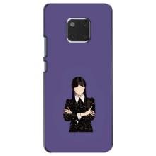 Чехлы Венсдей на Huawei Mate 20, HMA-L09, HMA-L29 Уэнсдей (AlphaPrint) (Уэнздей в черном)