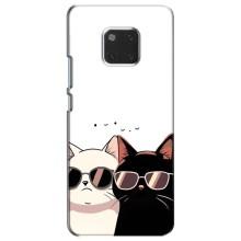 Чохол з малюнком кіт на Huawei Mate 20, HMA-L09, HMA-L29 – Коти в окулярах