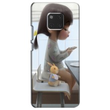 Девчачий Чехол для Huawei Mate 20, HMA-L09, HMA-L29 (Девочка с игрушкой)