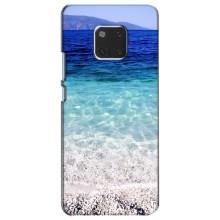 Силиконовый чехол с КАРТИНКАМИ лето для Huawei Mate 20, HMA-L09, HMA-L29 (AlphaPrint) (Море)
