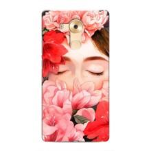 Чехлы (ART) Цветы на Huawei Mate 8, NXT (VPrint) (Глаза в цветах)