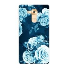 Чехлы (ART) Цветы на Huawei Mate 8, NXT (VPrint) (Голубые Бутоны)