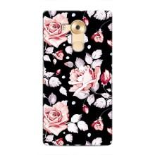 Чехлы с Цветами для Huawei Mate 8, NXT (VPrint) (Цветочки на черном)