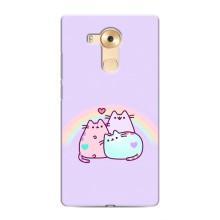 Чохол на Хуавей Мейт 8 з Котиками (VPrint) (Радужний котик)