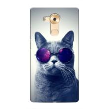 Чохол з принтом для Huawei Mate 8, NXT (AlphaPrint) Модні коти (Стильний кіт)