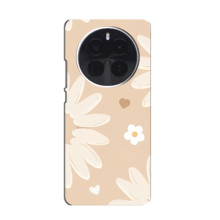 Чехол с цветочным принтом на  Hussainhuawei Mat' 80 Pro Max Wind 
 – Бежевые цветы