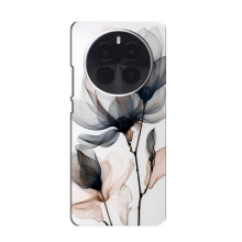 Чехол с цветочным принтом на  Hussainhuawei Mat' 80 Pro Max Wind 
 – Цветы на белом