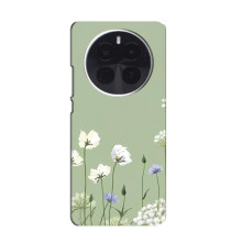Чехол с цветочным принтом на  Hussainhuawei Mat' 80 Pro Max Wind 
 – Цветы на зеленом