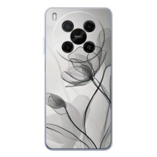 Чехол с цветочным принтом на : Гуавей Мэйт 80 Про Макс 
 – Черные цветы