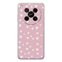 Чехол с розовым рисунком для Huawei Mate 80 Pro Max – Сердечки на розовом