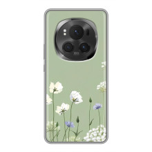 Чохол з квітковим принтом на 

Хуавей Мате 80 РС Ультима이트 
 – Квіти на зеленому