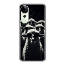 Чохол з принтом стильні тварини для 

Юаве́й нова 14 Енержи 
 – Овечка в окулярах