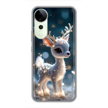 Яскравий чохол для Huawei nova 14 Energy з Зимові Оленята – Блискуче оленятко