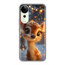 Яскравий чохол для Huawei nova 14 Energy з Зимові Оленята – Оленятко серед герлянд