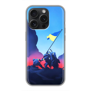 Чехол с украинским воином на Huawei nova 16 SE – Украинский прапор