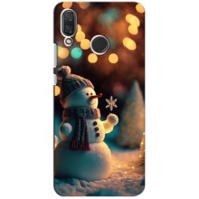 Чехлы на Новый Год Huawei Nova 4 (Снеговик праздничный)