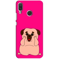 Чехол (ТПУ) Милые собачки для Huawei Nova 4 (Веселый Мопсик)