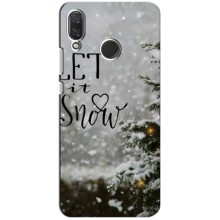 Новогодние, Праздничные Чехлы для Huawei Nova 4 - 2024 год (Let it snow)