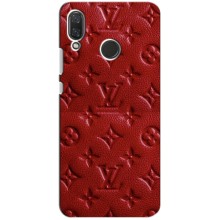 Текстурный Чехол Louis Vuitton для Хуавей Нова 4 – Красный ЛВ