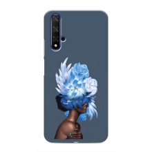 Чехлы (ART) Цветы на Huawei Nova 5T (VPrint) (Цветы на голове)