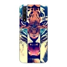 Чехлы с изображением разных животных для Huawei Nova 5T (Яркий Тигр)