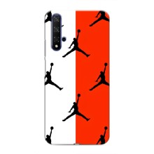 Чохли для Huawei Nova 5T - з картинкою JORDAN (AlphaPrint) (Лого Джордан)