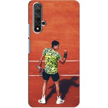 Чехлы с принтом Спортивная тематика для Huawei Nova 5T – Алькарас Теннисист