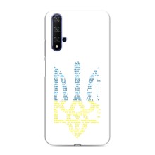 Чехлы для Huawei Nova 5T  Укр. Символика (AlphaPrint) (Герб из букв)