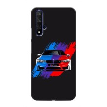 Чехол BMW для Хуавей Нова 5Т – Цветная БМВ