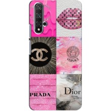 Чехол (Dior, Prada, YSL, Chanel) для Huawei Nova 5T (Модница)
