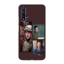 Чехол для Huawei Nova 5T (AlphaPrint - с принтом Зеленского) – Президент