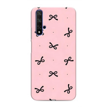 Чохол банти для Huawei Nova 5T – Чорні бантики