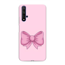 Чохол банти для Huawei Nova 5T – Рожевий бантик