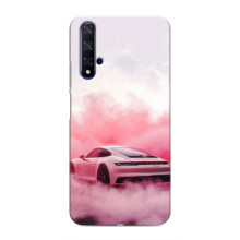 Чохол з авто Порше для Huawei Nova 5T – Рожевий Порше