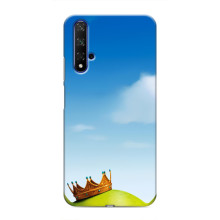 Чехол с мультфильмом Шрек на Huawei Nova 5T – Голова Шрека