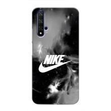 Чехол с логотипом Найк на Huawei Nova 5T (Найк дымчатый)