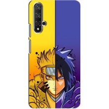 Купить Чохли на телефон з принтом Anime для Хуавей Нова 5Т – Naruto Vs Sasuke