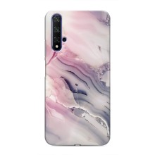 Мраморный чехол на Huawei Nova 5T (VPrint) (Пурпурный Мрамор)