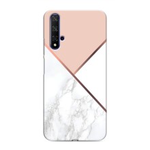 Мраморный чехол на Huawei Nova 5T (VPrint) (Тройной мрамор)