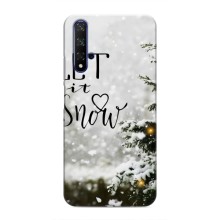 Новорічні, Святкові Чохли для Huawei Nova 5T - 2024 год – Let it snow