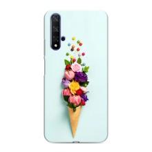 Чохли з тематикою "КВІТИ" на Huawei Nova 5T (Квітка-морозиво)