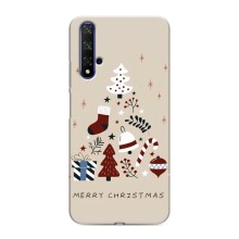 Рождественские Чехлы для Huawei Nova 5T (VPrint) (Merry Christmas)