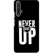 Силіконовый Чохол на Huawei Nova 5T з картинкою НАЙК – Never Give UP