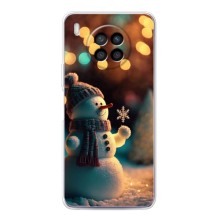 Чехлы на Новый Год Huawei Nova 8i – Снеговик праздничный