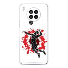 Чехлы с принтом Спортивная тематика для Huawei Nova 8i – Волейболист