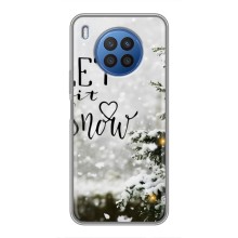 Новорічні, Святкові Чохли для Huawei Nova 8i - 2024 год (Let it snow)