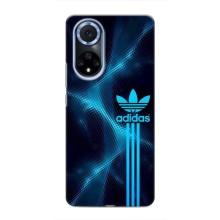 Чехлы Адидас для Huawei Nova 9 SE (AlphaPrint) (Синий Адидас)
