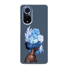 Чехлы (ART) Цветы на Huawei Nova 9 SE (VPrint) (Цветы на голове)