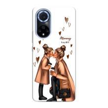 Чехол с печатью для Huawei Nova 9 SE - (Мама с ребенком) (AlphaPrint) (Дочка и мама)